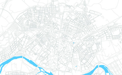 Salamanca, Spain bright vector map