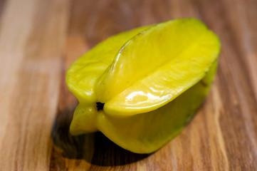 exotic carambola fruit, market still life