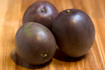 Exotic passion fruit, still life on the market
