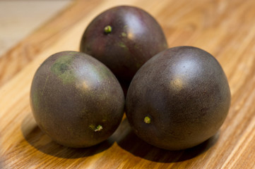 Exotic passion fruit, still life on the market