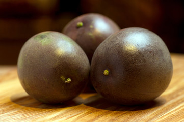 Exotic passion fruit, still life on the market