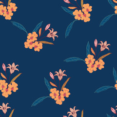 Beautiful seamless floral pattern background.