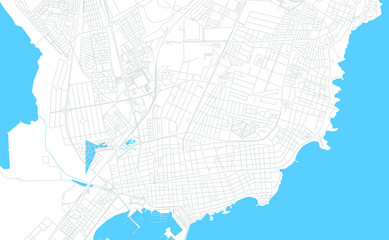 Obraz premium Torrevieja, Spain bright vector map