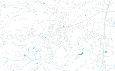 Telde, Spain bright vector map