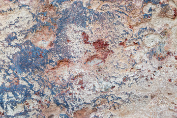 The texture of the old stone. Background. Space for text. Close-up.