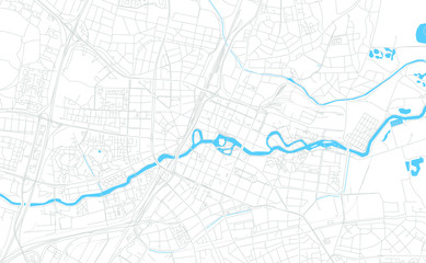 Orebro, Sweden bright vector map