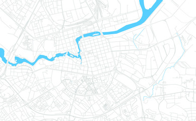 Norrkoping, Sweden bright vector map