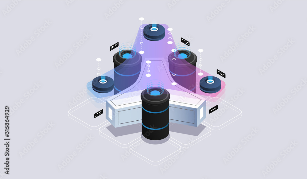 Poster data analysis processing big data computing, information flow,digital science lab. tech visualizatio