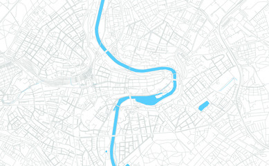 Bern, Switzerland bright vector map