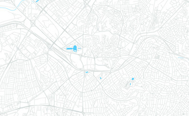 Obraz premium Ankara, Turkey bright vector map