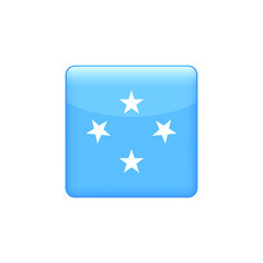 square Micronesia  flag. Simple vector. National flag of Micronesia 