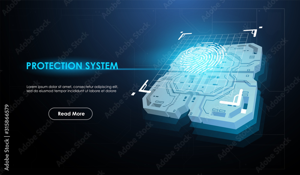 Poster artificial intelligence ai chip. cpu concept with futuristic hud elements. futuristic microchip proc