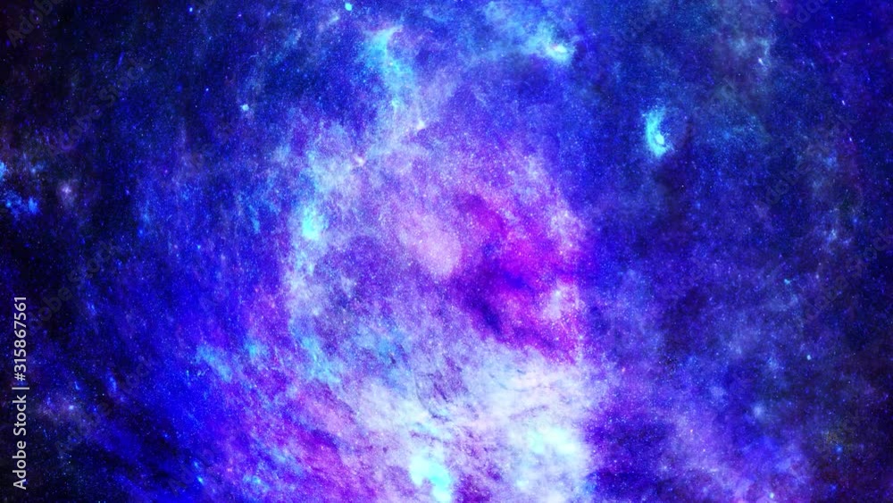 Wall mural animation view to travelling across the universe in moving