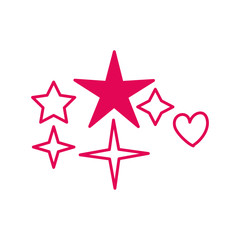 stars premium decoration isolated icon