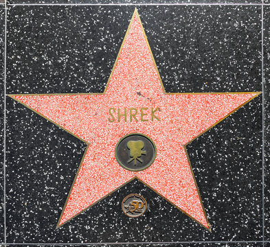 Shrek's star on Hollywood Walk of Fame