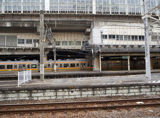Limited Express Kusatsu at Nakanohara Kusutsukuchi Station.