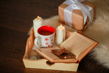 Scenery concept Christmas mood holiday decor close up