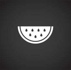 Fruit related icon on background for graphic and web design. Creative illustration concept symbol for web or mobile app.