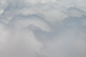 background of clouds from airplane