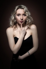 Naklejka premium beautiful girl