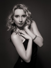 Naklejka premium beautiful girl