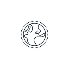 Earth creative icon. From Travel icons collection. Isolated Earth sign on white background
