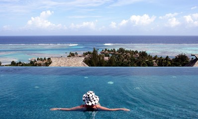 vue sur lagon moorea polynésie