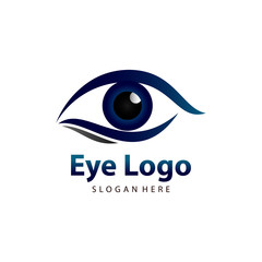 Eye logo vector, icon, symbol, illustration design template