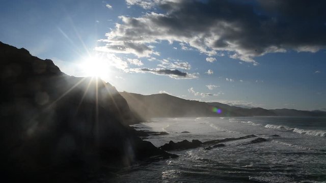 The Zumaia flysch on a clear summer day