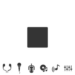 stop button icon vector illustration for website and graphic design