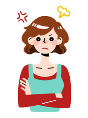 woman / hysteria / angry