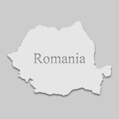 Obraz premium map of Romania