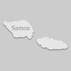 map of Samoa