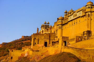 Fototapeta premium Jaipur Amber Fort- Jaipur, India