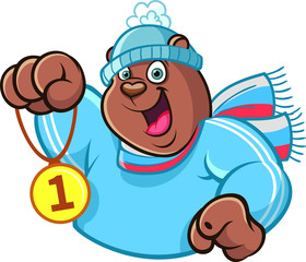 Funny Brown Bear Emoji Stickers