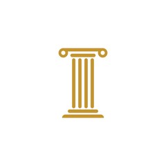 Pillar Logo Template. Column Vector illustration