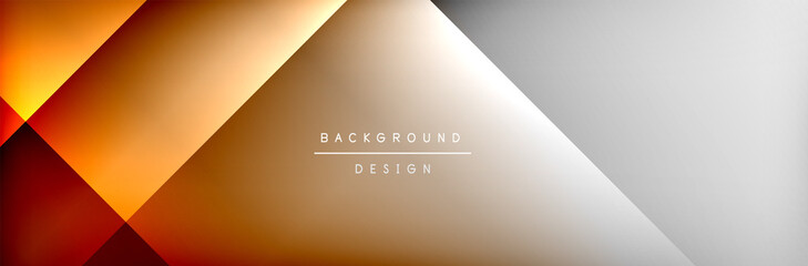 Abstract background - squares and lines composition created with lights and shadows. Technology or business digital template