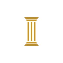 Pillar Logo Template. Column Vector illustration