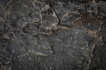 Abstract background of natural dark grey stone or rock (high details)