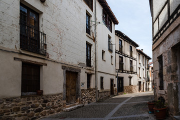 Fototapeta na wymiar Scenic view of the old medieval town of Covarrubias in Burgos, Castile and Leon, Spain.