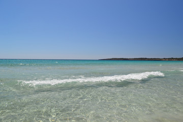 Fototapeta na wymiar Beach on the mediterranean sea