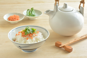 お茶漬け　サケ