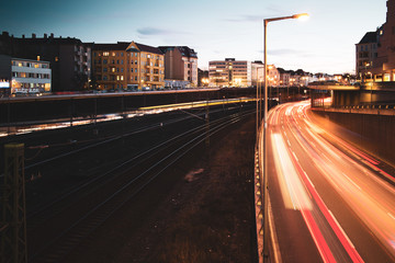 Obraz premium Stadtautobahn zu Berlin / A100 