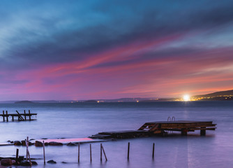 Oslofjord, plaża Krokstrand w Son koło Vestby w gminie Viken w Norwegii, Skandynawia, Europa