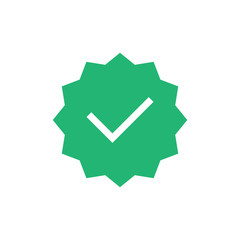 Check mark,tick flat vector icon isolated on a white background.