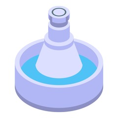 Public drinking fountain icon. Isometric of public drinking fountain vector icon for web design isolated on white background