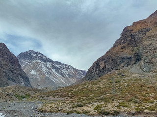 Fototapeta na wymiar Chile - Los Andes - Travel to Portillo full day 