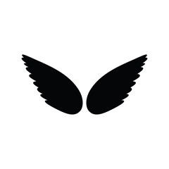 wings icon vector