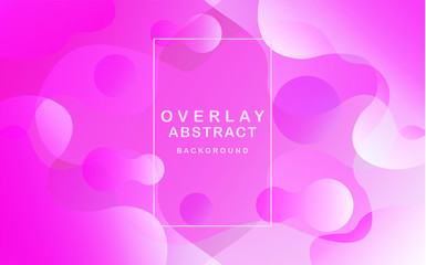 Obraz na płótnie Canvas Colorful liquid overlay background pink. Fluid shape composition. Design for poster, flyer, vector illustration. Eps10