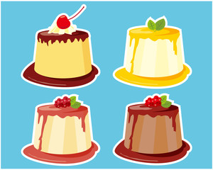 ババロア　パンナコッタ　ラズベリー　プリン　